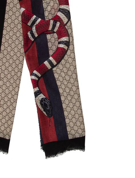 mens gucci poncho|Gucci snake scarf men.